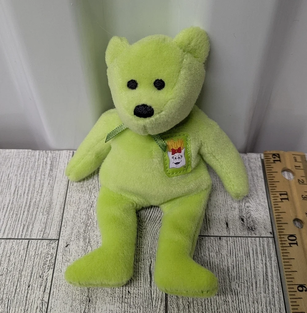 Ty Lime Green Stuffed Bear